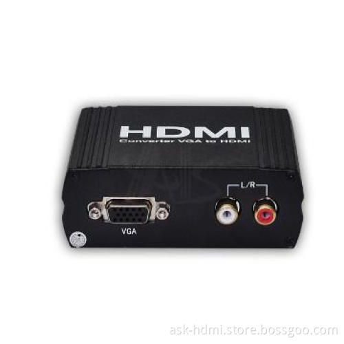 VGA to HDMI converter with audio input
